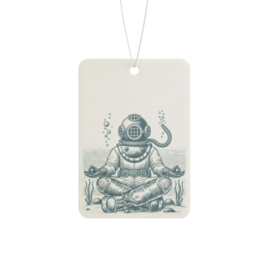 Diver Meditator Car Air Freshener — Nautical Zen Aromatic Décor