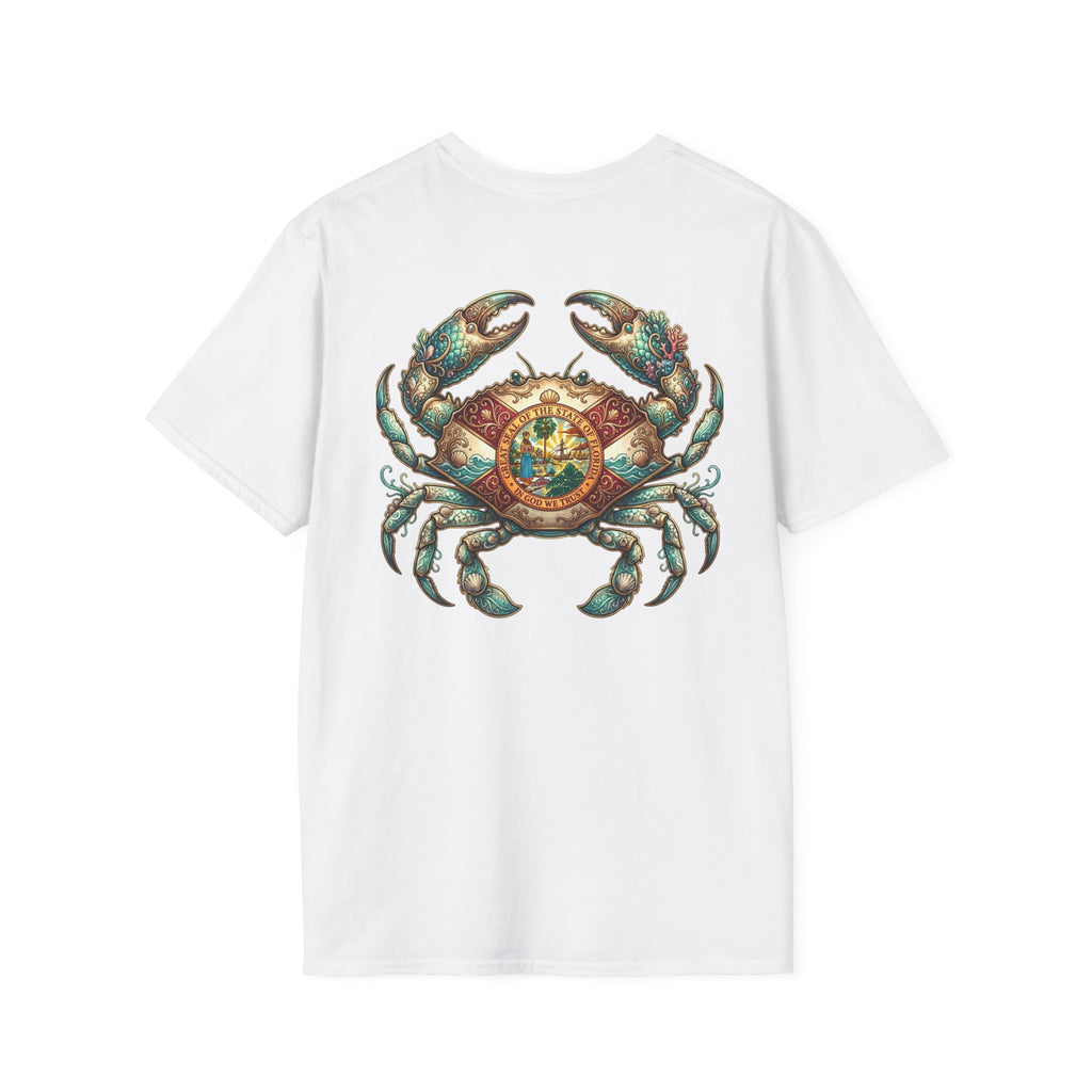 Crab Compass T-Shirt — Nautical Vintage Crab Graphic Tee