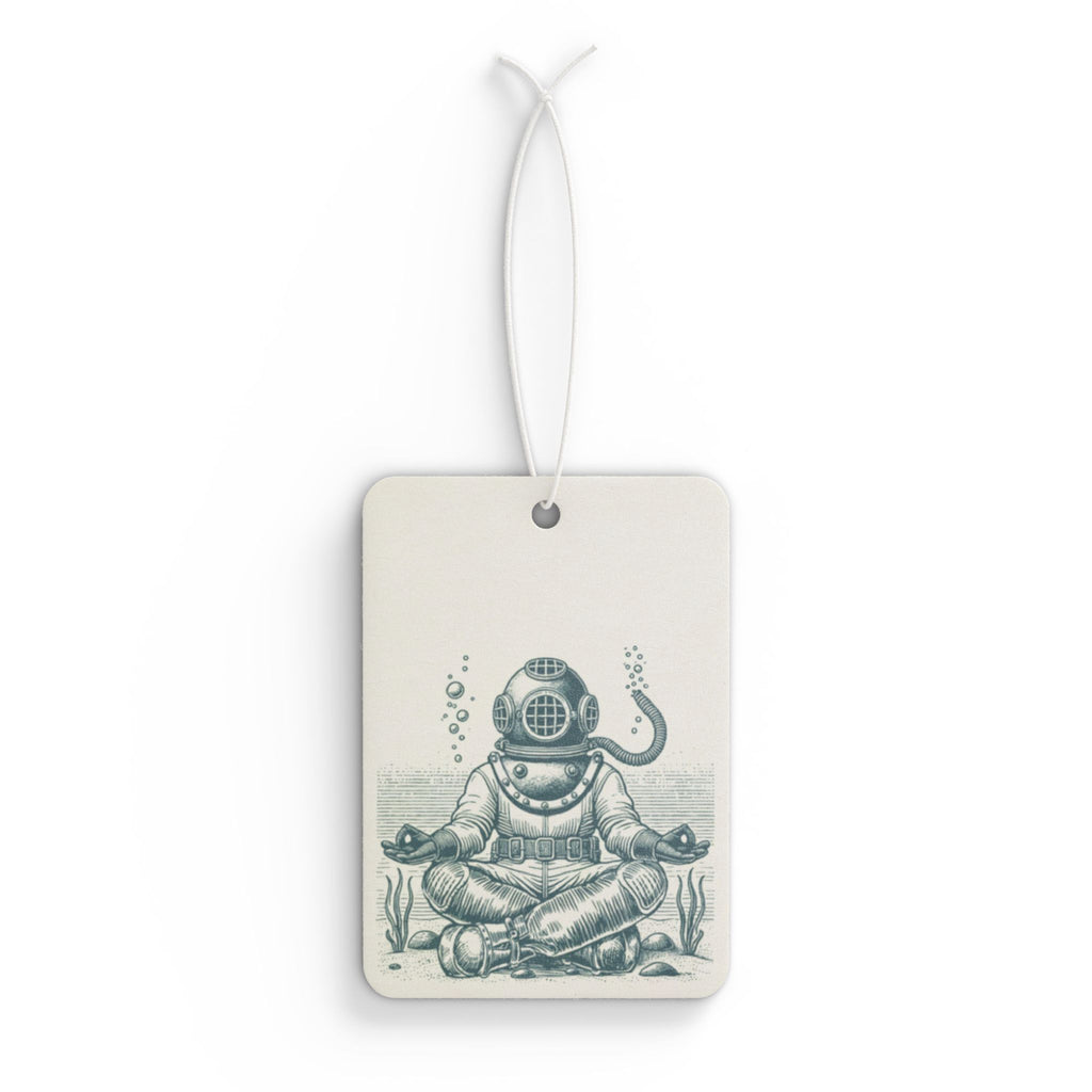 Diver Meditator Car Air Freshener — Nautical Zen Aromatic Décor