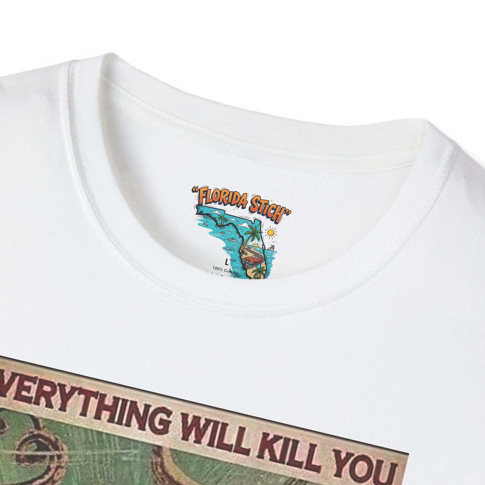 Retro Monster T-Shirt — “Everything Will Kill You So Choose Something Fun” Vintage Adventure Tee