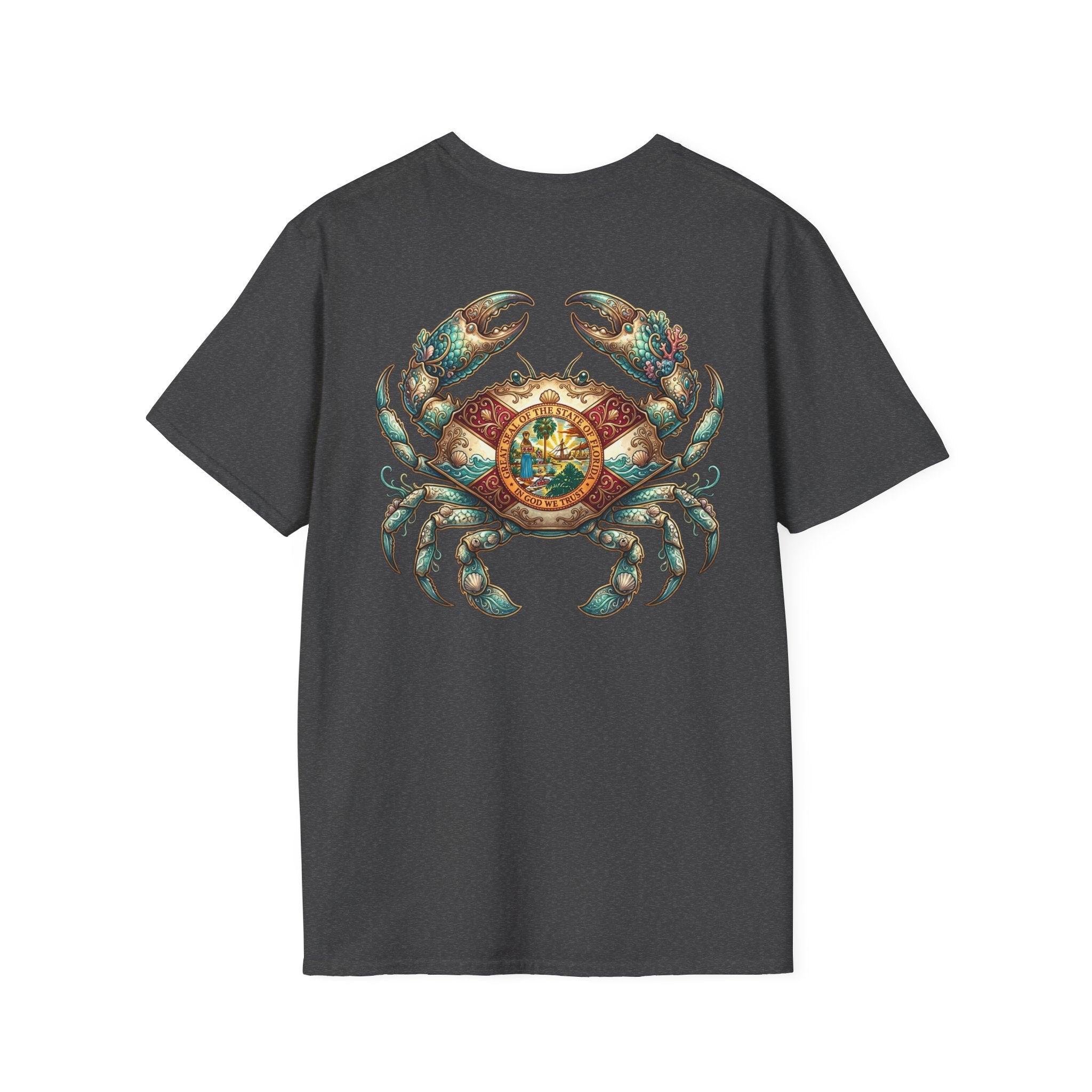 Crab Compass T-Shirt — Nautical Vintage Crab Graphic Tee
