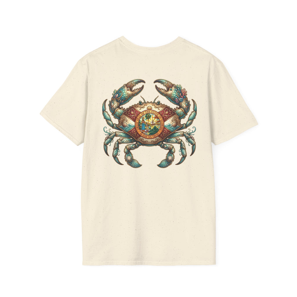 Crab Compass T-Shirt — Nautical Vintage Crab Graphic Tee