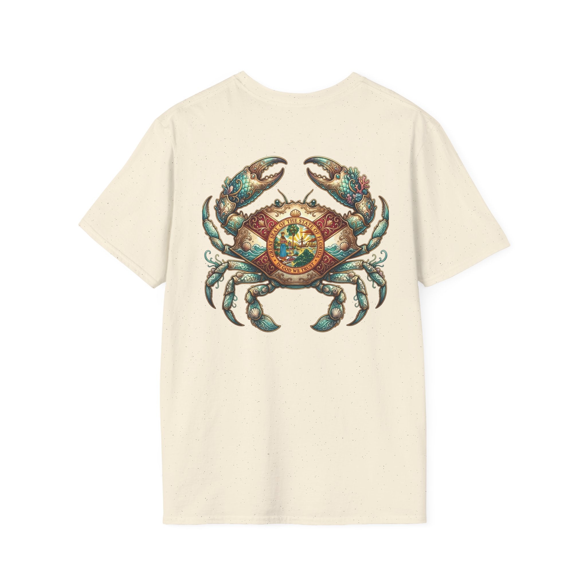 Crab Compass T-Shirt — Nautical Vintage Crab Graphic Tee