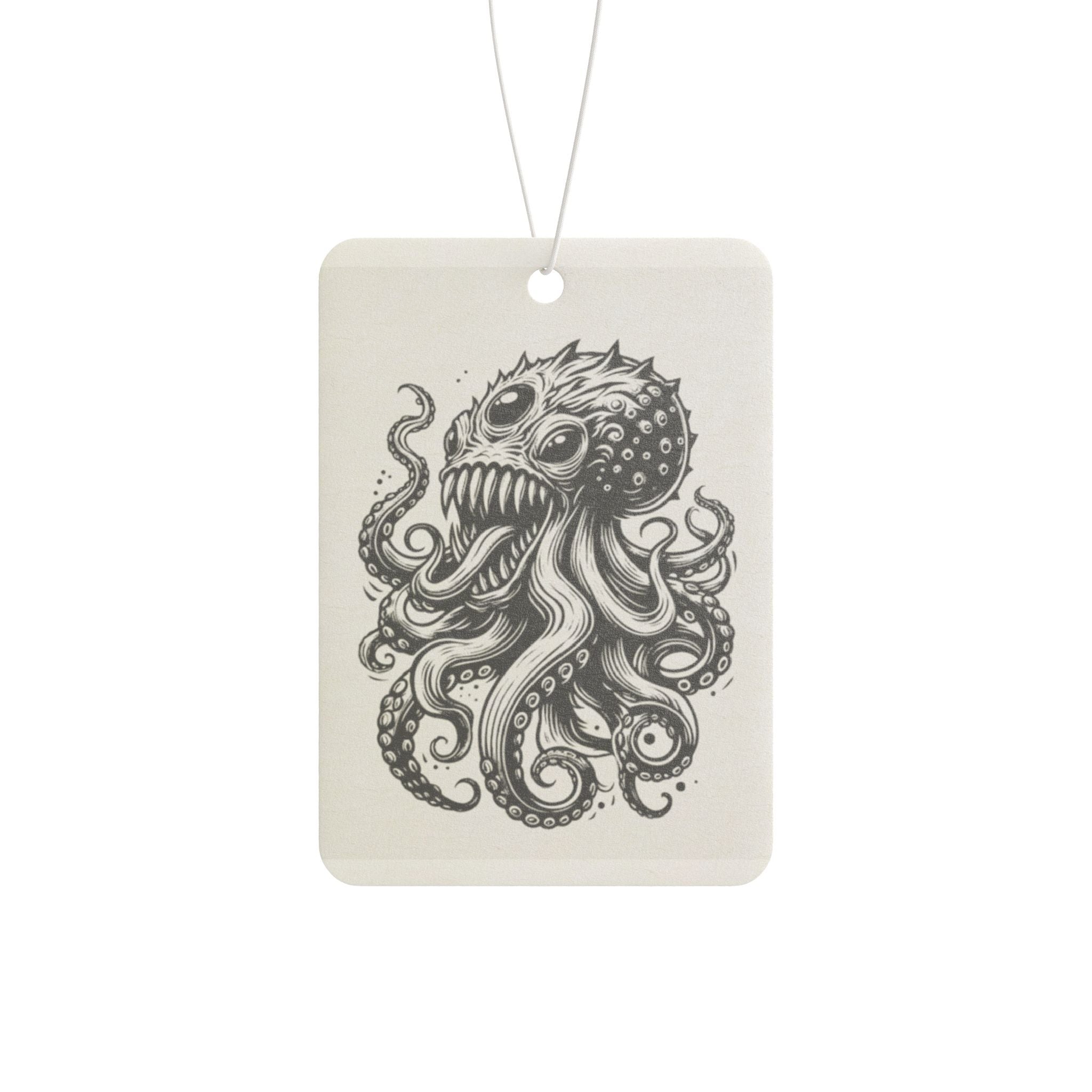 Octopus Monster Car Air Freshener — Spooky Nautical Vent Clip